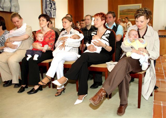 Vítání malých občanků Velehradu